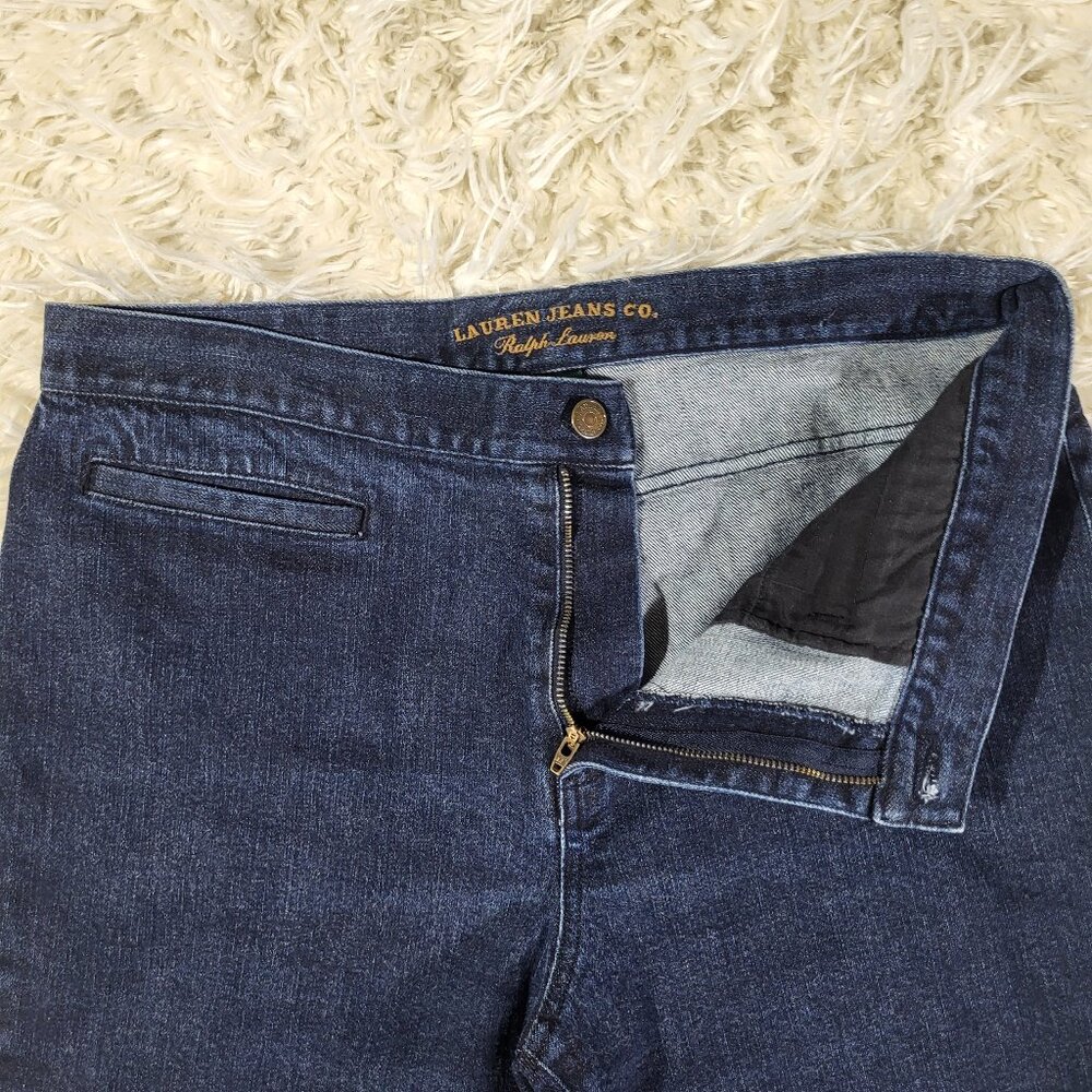 Lauren Jeans Co. by Ralph Lauren Classic Straight Leg Denim Jeans - Size 12 - Picture 4 of 13